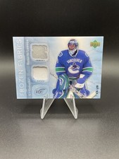 ROBERTO LUONGO RARE #19/25 SSP 2007-08 Upper Deck Ice Frozen Fabrics Patch #FFRL