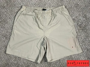Vintage Nike Swim Shorts Mens XL Beige Khaki Board Lined Logo Y2K Loose - Picture 1 of 19