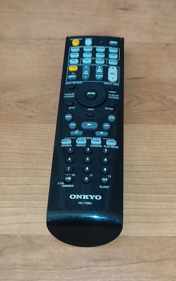 Original Fernbedienung ONKYO RC-738M, 100% Funktionalität, GUTER ZUSTAND - Bild 1 von 4