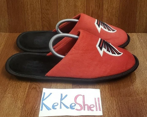 Foco Atlanta Falcons Men's Polyester  Slipper Size L 11-12 Cover