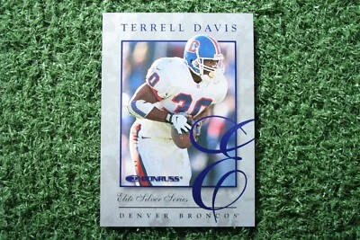Terrell Davis 1997 Donruss Elite Silver Series #5 /5000 - Image 1 of 2