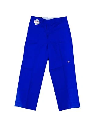 Pantalones de trabajo vintage Y2K Dickies doble rodilla para teléfono celular azul real 85283 nuevos con etiquetas 32-48 Foto 1 de 4