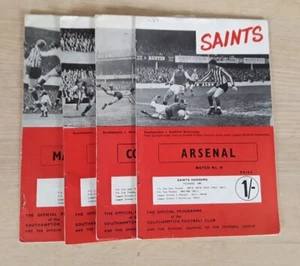 Southampton 1967/68 Selection of Home League Programmes from menu - Picture 1 of 5