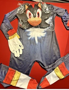 SuperSonics~Halloween~Hedgehog Costume Set~ Kids Jumpsuit, Mask & Gloves~Age-3/5 - Picture 1 of 7