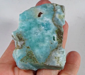 197Ct Natural Blue Hemimorphite Facet Rough Specimen YJK127 - Picture 1 of 3