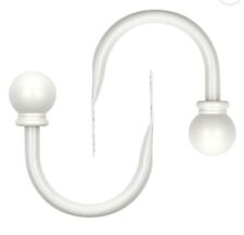 Mainstays Ball Curtain Holdback White, Set of Two