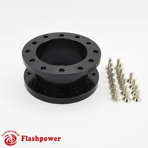 Espaciador de volante de 1,5" negro aluminio para MOMO Isotta Sparco OMP - Imagen 1 de 4