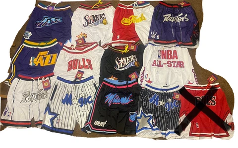 Retro NBA Embroidered Shorts S-XXL Cover