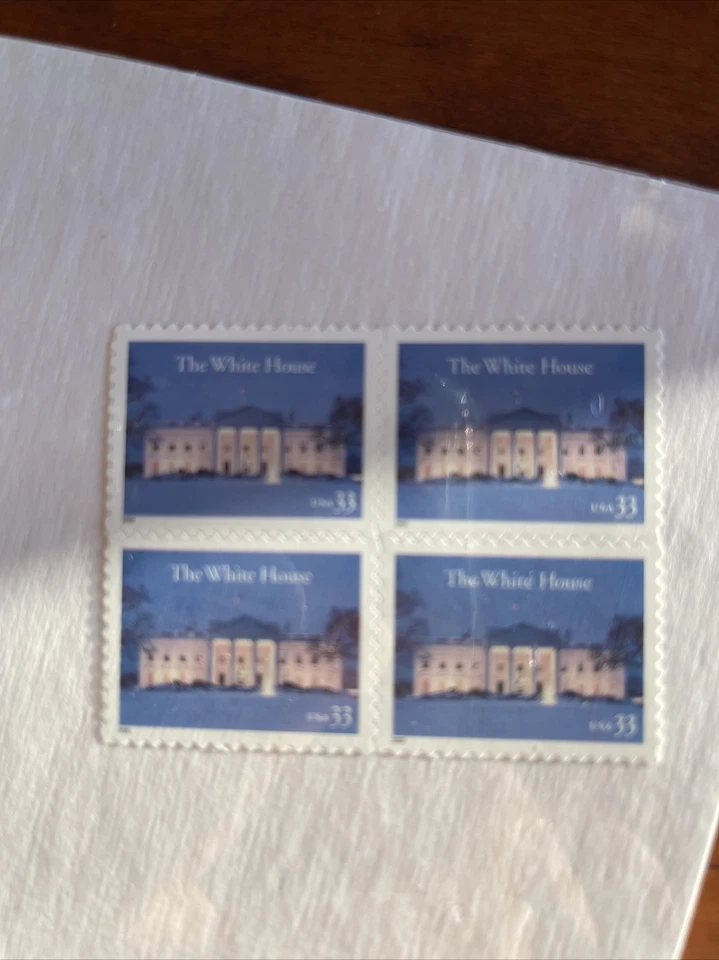 US Scott # 3445 Block Of 4 Stamps MNH, The White House VF - Image 1 of 1