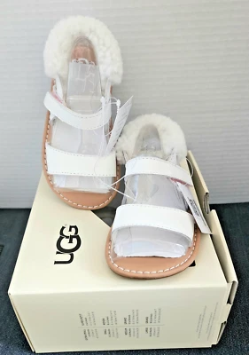 Sandalias UGG I Dorien para niños pequeños correa envuelta de piel de oveja extraíble 18-24 Mos talla 6/7 Foto 1 de 4