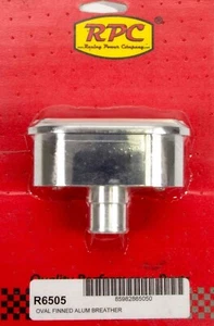 RACING POWER CO-PACKAGED #R6505 Alum Finned V/C Breather Polished - Picture 1 of 1