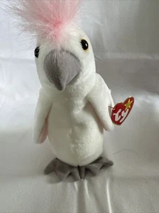 Ty Beanie Babys Kuku Kakadu Vogel - weiß - Bild 1 von 6
