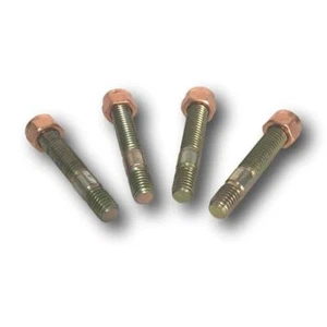 TURBO STUD & COPPER LOCK NUT SET OF 4 - M8 X 1.25 X 47MM LONG - Picture 1 of 3