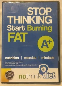 NUEVO Stop Thinking Start Burning Fat nutrición ejercicio no pensar dieta DVD-ROM A+ - Imagen 1 de 3