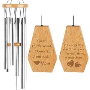 Mom Memorial Gift Wind Chime, in Memory of Mom, Mother's Day for Lost of Momm... - Picture 1 of 7