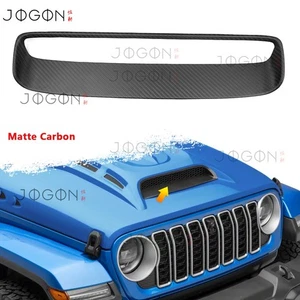 Cubierta seca de la cuchara de ventilación del capó del motor de fibra de carbono para Jeep Gladiator JT Mojave 2021+ - Imagen 1 de 13