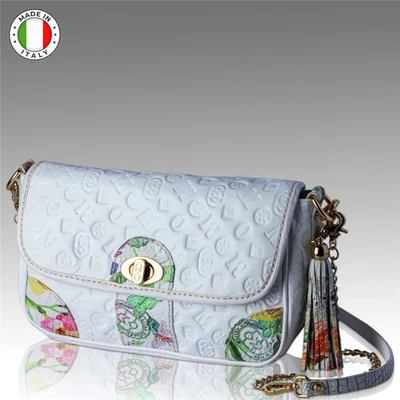 Bolso sin asas Marino Orlandi East West con monograma de alabastro Bolso de cuero floral Foto 1 de 4