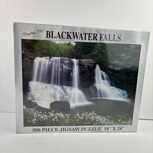 Waterfall 500 Piece Jigsaw Puzzle Blackwater Spring West Virginia 18 X 24” NEW - Picture 1 of 5