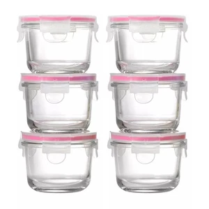 Glasslock Baby 6 Piece Round 165ml Food Container Set 28093 - Picture 1 of 2