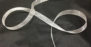 RUBAN ORGANZA BLANC 10mm TRANSPARENT 10 mm - Picture 1 of 1