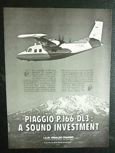 9/1978 PUB RINALDO PIAGGIO P.166-DL3 ADAC STOL ITALIAN AIRCRAFT ORIGINAL US AD - Foto 1 di 1