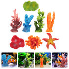  Mini Coral Flower Home Decor Sculptures Aquarium Corals Plant Set