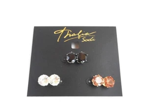 Thalia Sodi 3 Pairs Stud Earrings - New - Picture 1 of 1