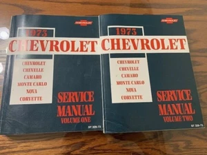 1973 Chevrolet OEM Shop Service Manual Camaro Corvette Monte Carlo Nova Chevelle - Picture 1 of 2
