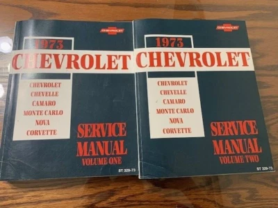 Chevrolet 1973 OEM manual de servicio de tienda Camaro Corvette Monte Carlo Nova Chevelle Foto 1 de 2