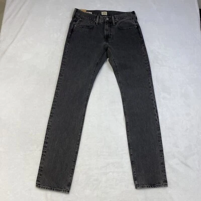 NUEVO J.Crew Hombres 484 Pantalones de mezclilla ajustados Pierna cónica Desteñidos Negros 28 x 32 Foto 1 de 4