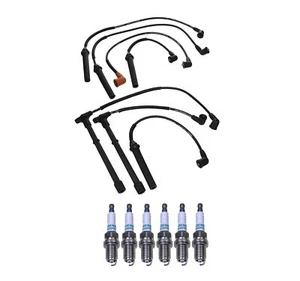 Denso Wire Set 7mm & 6 Iridium Long Life Spark Plug 0.044 Kit For Mercury 3.0 V6 - Picture 1 of 1