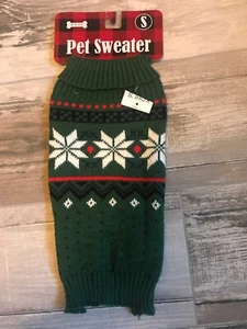 SUÉTER DE NAVIDAD GMASON VERDE Cachorro/Perro PEQUEÑO - Imagen 1 de 1