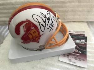 Warren Sapp Signed Tampa Bay Buccaneers Football Mini-Helmet "HOF '13" JSA COA - Picture 1 of 6