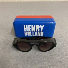Henry Holland Le Specs Circle The Mesh Sunglasses Gloss Black (1109818) w/ Case