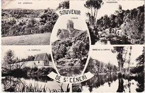 Saint CÉNERI 61 près Alençon Chapelle Multi-vues CPSM dentelé non-circulé ~1960 - Bild 1 von 2