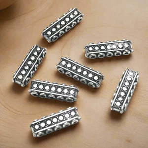 22x7mm German Silver Five Holes Spacer Beads - Picture 1 of 8