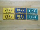 1971 1972 1973 OH Ohio License Plate Lot of 3 Pairs USED Original Sets