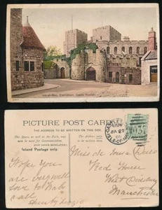 ISLE of MAN 1906 PPC CASTLE RUSHEN...CASTLETOWN O37 DUPLEX - Picture 1 of 3