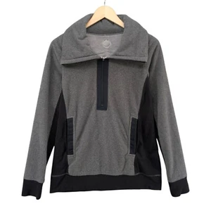 Lululemon Post Chaturanga Pullover Sweatshirt Womens Half Zip Ambient Grey Sz 6 - Picture 1 of 10