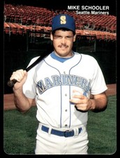 1989 Mother's Cookies Seattle Mariners Mike Schooler Seattle Mariners #25