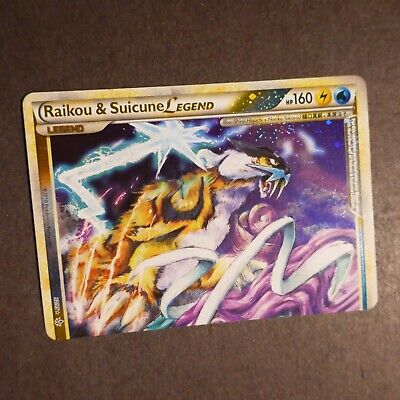 LP Pokemon (Top Half) RAIKOU SUICUNE LEGEND Card HS UNLEASHED Set 92/95 Holo#5