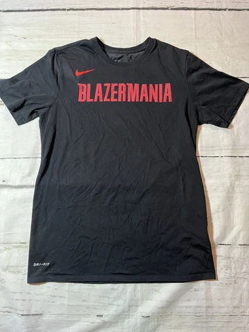 Nike Portland Trailblazers SS Shirt Dri Fit Men’s NBA Basketball Black Medium Cover