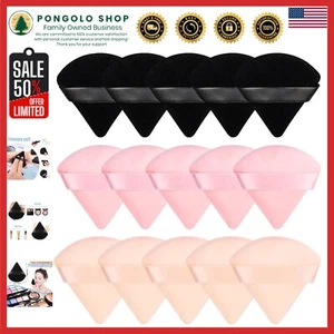 15-Piece Velvet Makeup Puff Set - Triangular and Circular for Flawless Finish - Picture 1 of 8