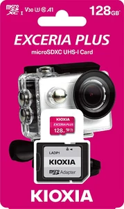 Kioxia Exceria Plus 128GB MicroSD SDXC card, V30, U3, A1, 100MB/s, UK Seller - Picture 1 of 3