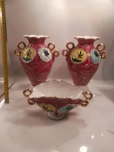 Tris di vasi in ceramica anni 50 - Picture 1 of 10