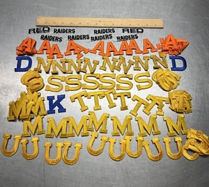 Embroidered Block Iron on patch Letter Approx 2” Lot 100+ A D N M S T U K & Word - Picture 1 of 24