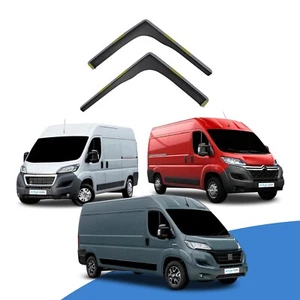 CITROEN RELAY/JUMPER/BOXER/FIAT Ducato MK3 2006-onwards VAN Wind Deflectors 2pc - Picture 1 of 11