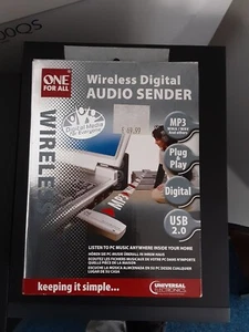 ONE FOR ALL -SV 1740 - WIRELESS DIGITAL AUDIO SENDER FOR PC- RADIO FREQ - Picture 1 of 5