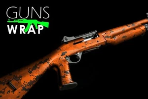 Camo Guns Wrap Skins Vinyl Matte Camouflage SHOTGUN PIXEL-7 - Picture 1 of 7