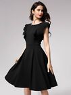 NWT Knitee Black Flutter Sleeve Women's Dress Size XL